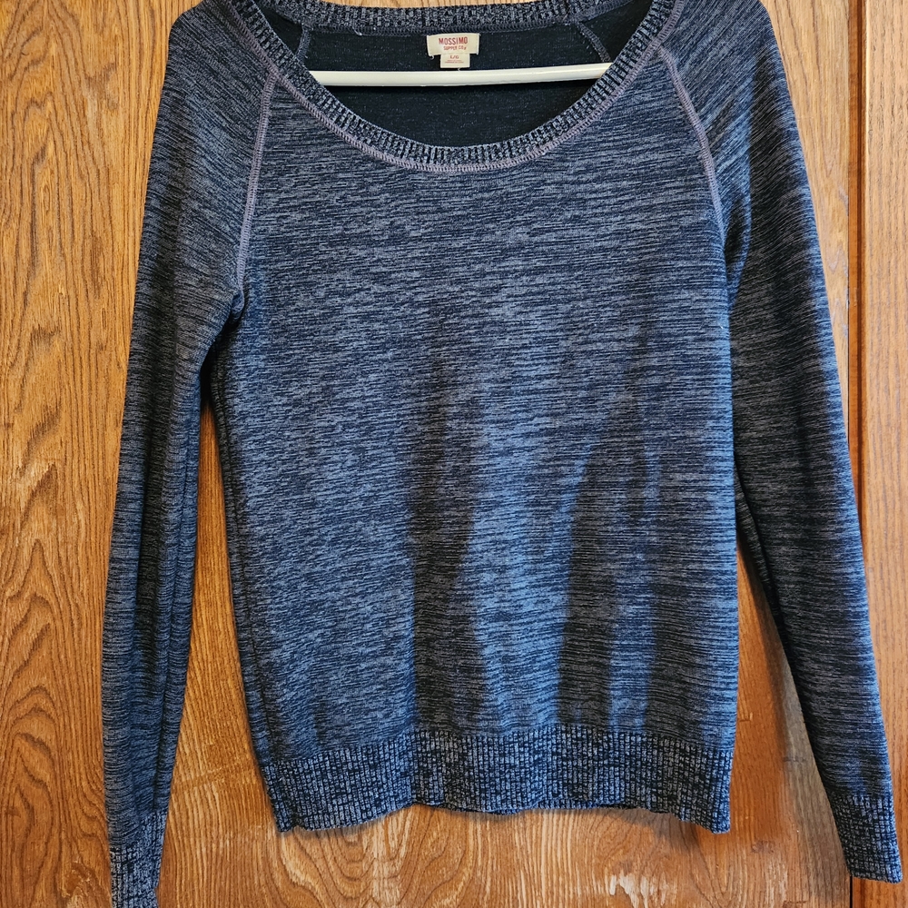 Mossimo Supply Co. Blue Crew Neck Sweater